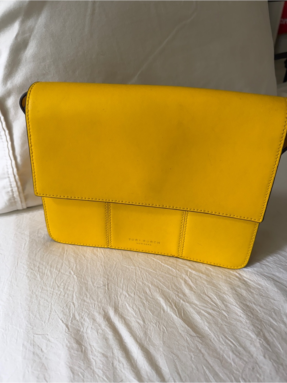 Tory Burch Bright Yellow Leather Shoulder Bag